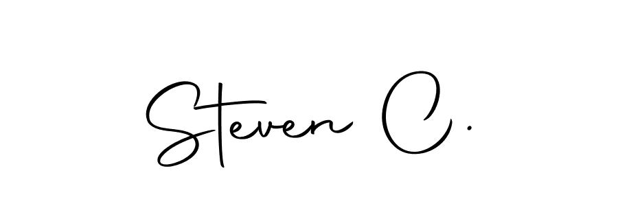 Steven C. stylish signature style. Best Handwritten Sign (Autography-DOLnW) for my name. Handwritten Signature Collection Ideas for my name Steven C.. Steven C. signature style 10 images and pictures png