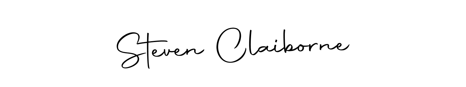 Use a signature maker to create a handwritten signature online. With this signature software, you can design (Autography-DOLnW) your own signature for name Steven Claiborne. Steven Claiborne signature style 10 images and pictures png