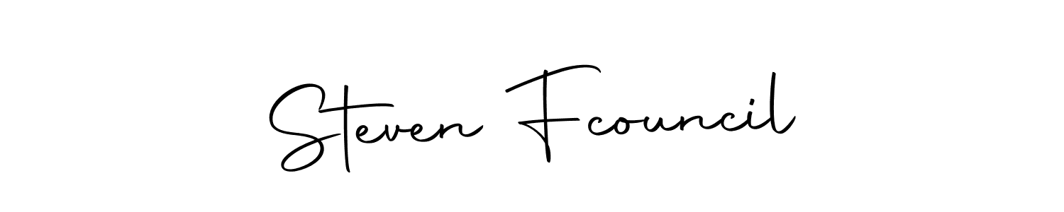 Make a beautiful signature design for name Steven Fcouncil. With this signature (Autography-DOLnW) style, you can create a handwritten signature for free. Steven Fcouncil signature style 10 images and pictures png