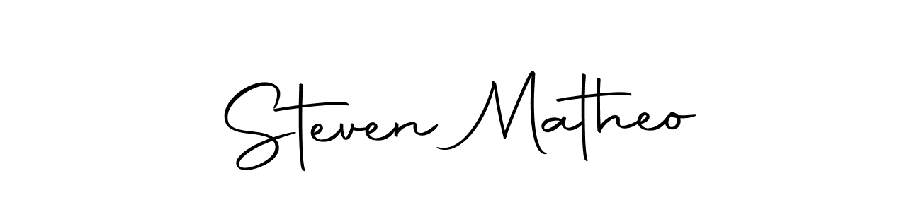 You should practise on your own different ways (Autography-DOLnW) to write your name (Steven Matheo) in signature. don't let someone else do it for you. Steven Matheo signature style 10 images and pictures png