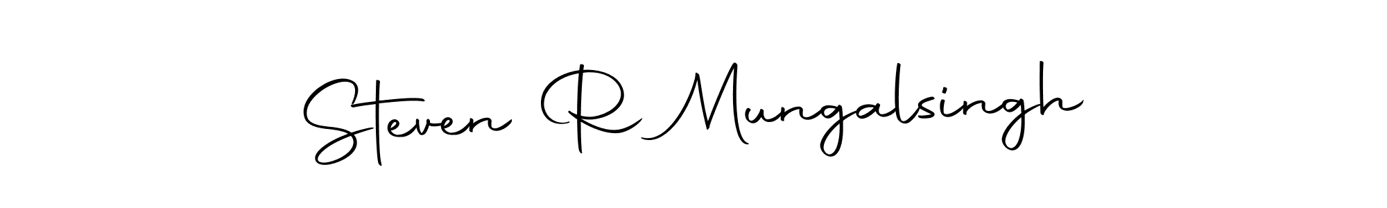 You should practise on your own different ways (Autography-DOLnW) to write your name (Steven R Mungalsingh) in signature. don't let someone else do it for you. Steven R Mungalsingh signature style 10 images and pictures png