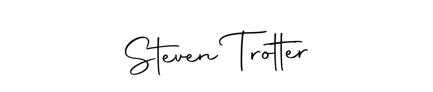 How to make Steven Trotter name signature. Use Autography-DOLnW style for creating short signs online. This is the latest handwritten sign. Steven Trotter signature style 10 images and pictures png