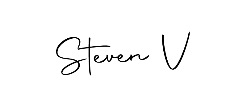 Create a beautiful signature design for name Steven V. With this signature (Autography-DOLnW) fonts, you can make a handwritten signature for free. Steven V signature style 10 images and pictures png