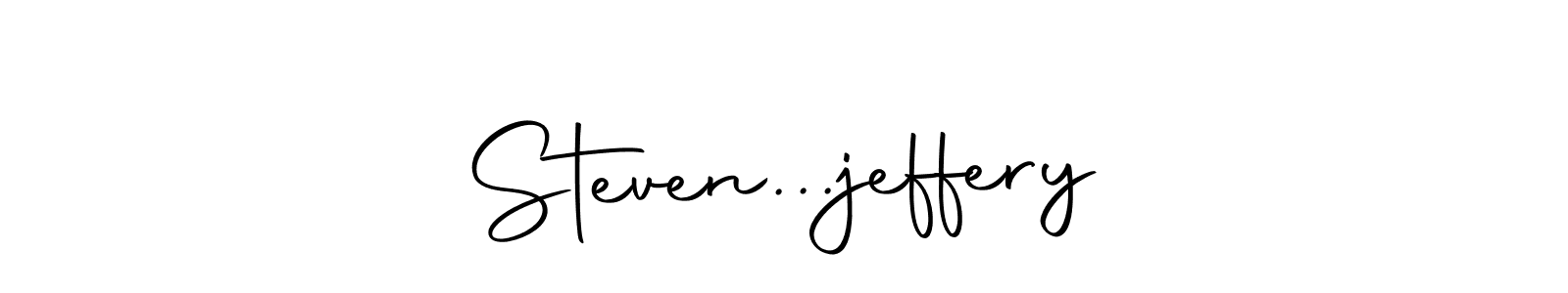 You should practise on your own different ways (Autography-DOLnW) to write your name (Steven...jeffery) in signature. don't let someone else do it for you. Steven...jeffery signature style 10 images and pictures png