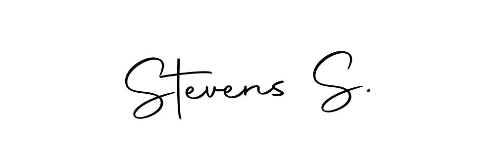 How to make Stevens S. name signature. Use Autography-DOLnW style for creating short signs online. This is the latest handwritten sign. Stevens S. signature style 10 images and pictures png