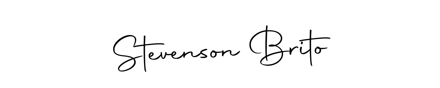 Design your own signature with our free online signature maker. With this signature software, you can create a handwritten (Autography-DOLnW) signature for name Stevenson Brito. Stevenson Brito signature style 10 images and pictures png