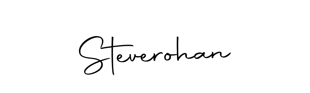 Steverohan stylish signature style. Best Handwritten Sign (Autography-DOLnW) for my name. Handwritten Signature Collection Ideas for my name Steverohan. Steverohan signature style 10 images and pictures png