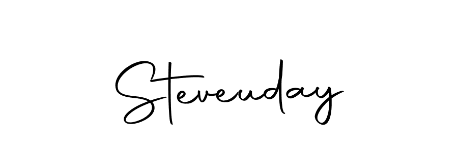 You can use this online signature creator to create a handwritten signature for the name Steveuday. This is the best online autograph maker. Steveuday signature style 10 images and pictures png