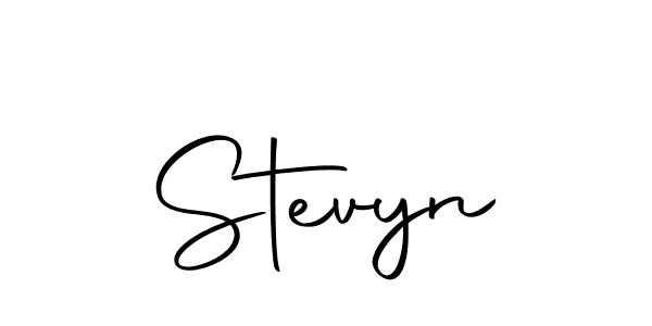 Use a signature maker to create a handwritten signature online. With this signature software, you can design (Autography-DOLnW) your own signature for name Stevyn. Stevyn signature style 10 images and pictures png