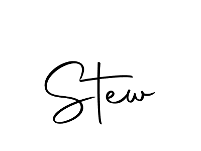 Design your own signature with our free online signature maker. With this signature software, you can create a handwritten (Autography-DOLnW) signature for name Stew. Stew signature style 10 images and pictures png