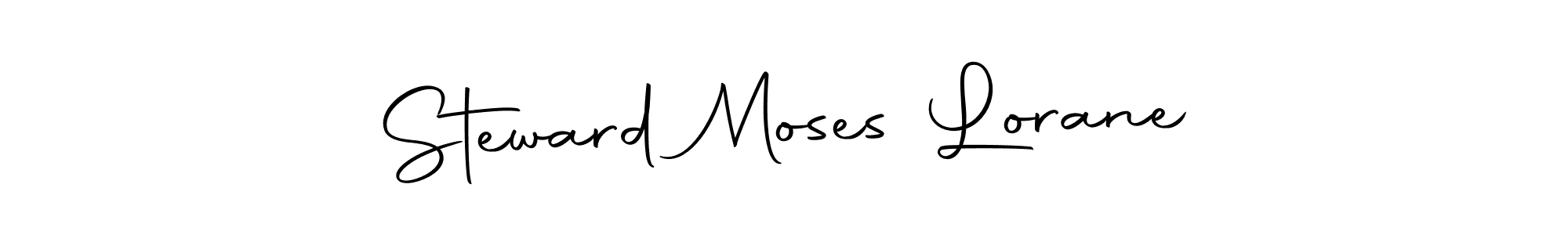 How to make Steward Moses Lorane name signature. Use Autography-DOLnW style for creating short signs online. This is the latest handwritten sign. Steward Moses Lorane signature style 10 images and pictures png