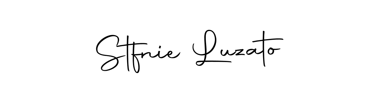 How to make Stfnie Luzato name signature. Use Autography-DOLnW style for creating short signs online. This is the latest handwritten sign. Stfnie Luzato signature style 10 images and pictures png