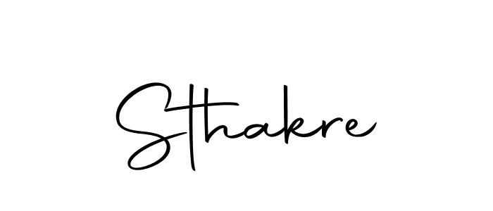 Create a beautiful signature design for name Sthakre. With this signature (Autography-DOLnW) fonts, you can make a handwritten signature for free. Sthakre signature style 10 images and pictures png