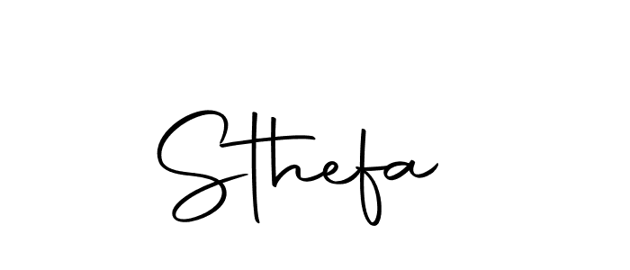 Design your own signature with our free online signature maker. With this signature software, you can create a handwritten (Autography-DOLnW) signature for name Sthefa . Sthefa  signature style 10 images and pictures png