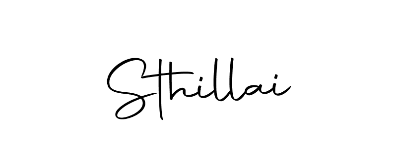 Design your own signature with our free online signature maker. With this signature software, you can create a handwritten (Autography-DOLnW) signature for name Sthillai. Sthillai signature style 10 images and pictures png