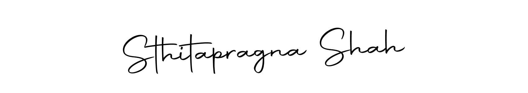 Sthitapragna Shah stylish signature style. Best Handwritten Sign (Autography-DOLnW) for my name. Handwritten Signature Collection Ideas for my name Sthitapragna Shah. Sthitapragna Shah signature style 10 images and pictures png
