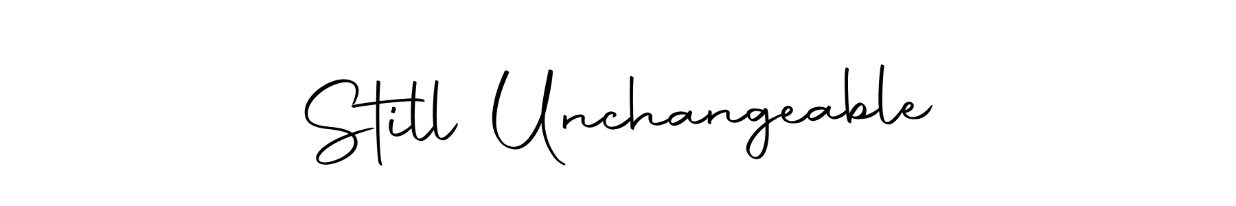 Once you've used our free online signature maker to create your best signature Autography-DOLnW style, it's time to enjoy all of the benefits that Still Unchangeable name signing documents. Still Unchangeable signature style 10 images and pictures png