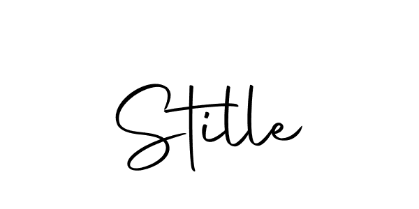 You should practise on your own different ways (Autography-DOLnW) to write your name (Stille) in signature. don't let someone else do it for you. Stille signature style 10 images and pictures png