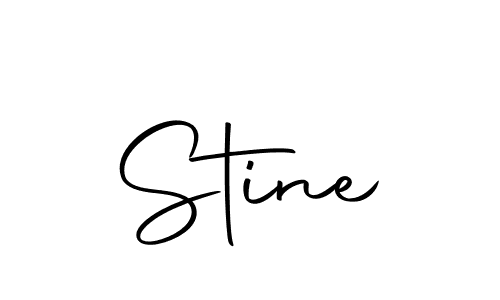 Create a beautiful signature design for name Stine. With this signature (Autography-DOLnW) fonts, you can make a handwritten signature for free. Stine signature style 10 images and pictures png