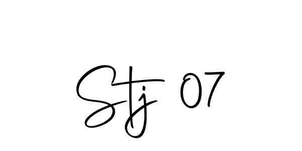 Similarly Autography-DOLnW is the best handwritten signature design. Signature creator online .You can use it as an online autograph creator for name Stj 07. Stj 07 signature style 10 images and pictures png