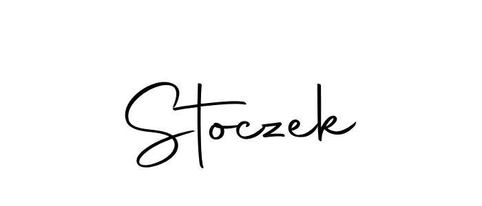 Design your own signature with our free online signature maker. With this signature software, you can create a handwritten (Autography-DOLnW) signature for name Stoczek. Stoczek signature style 10 images and pictures png