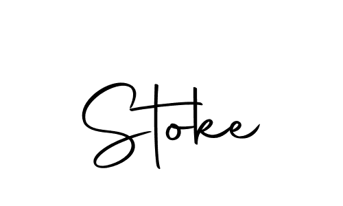 Design your own signature with our free online signature maker. With this signature software, you can create a handwritten (Autography-DOLnW) signature for name Stoke. Stoke signature style 10 images and pictures png