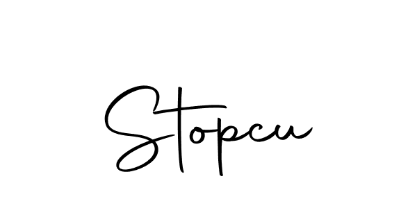 How to make Stopcu signature? Autography-DOLnW is a professional autograph style. Create handwritten signature for Stopcu name. Stopcu signature style 10 images and pictures png