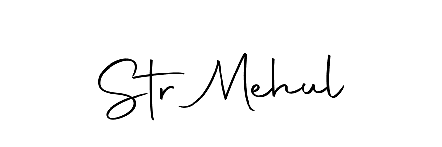 The best way (Autography-DOLnW) to make a short signature is to pick only two or three words in your name. The name Str Mehul include a total of six letters. For converting this name. Str Mehul signature style 10 images and pictures png
