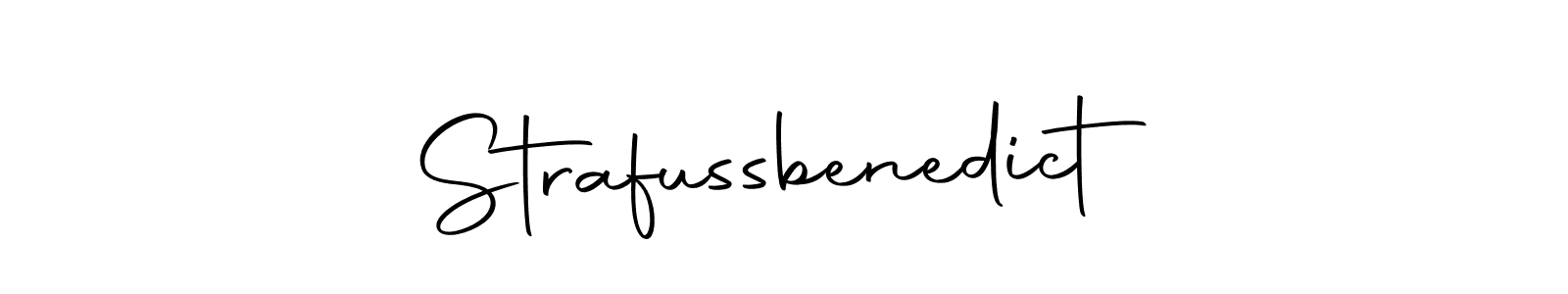 How to make Strafussbenedict signature? Autography-DOLnW is a professional autograph style. Create handwritten signature for Strafussbenedict name. Strafussbenedict signature style 10 images and pictures png