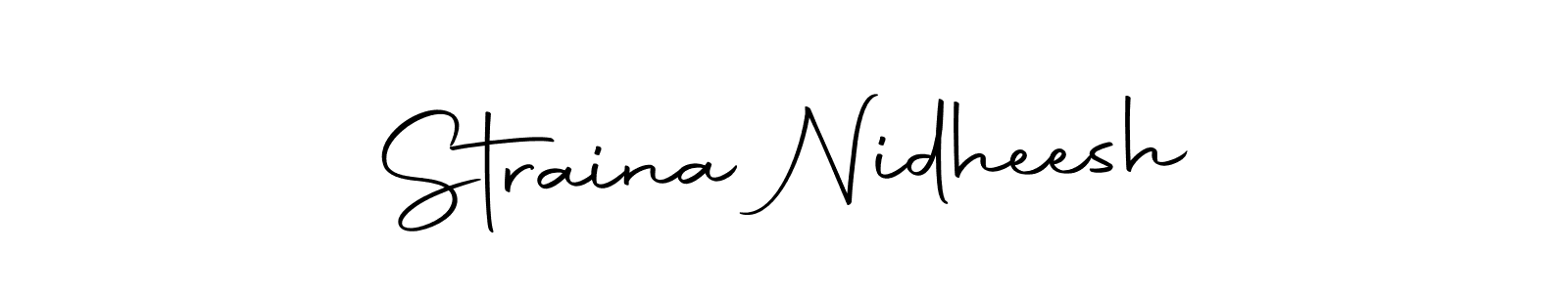 You should practise on your own different ways (Autography-DOLnW) to write your name (Straina Nidheesh) in signature. don't let someone else do it for you. Straina Nidheesh signature style 10 images and pictures png