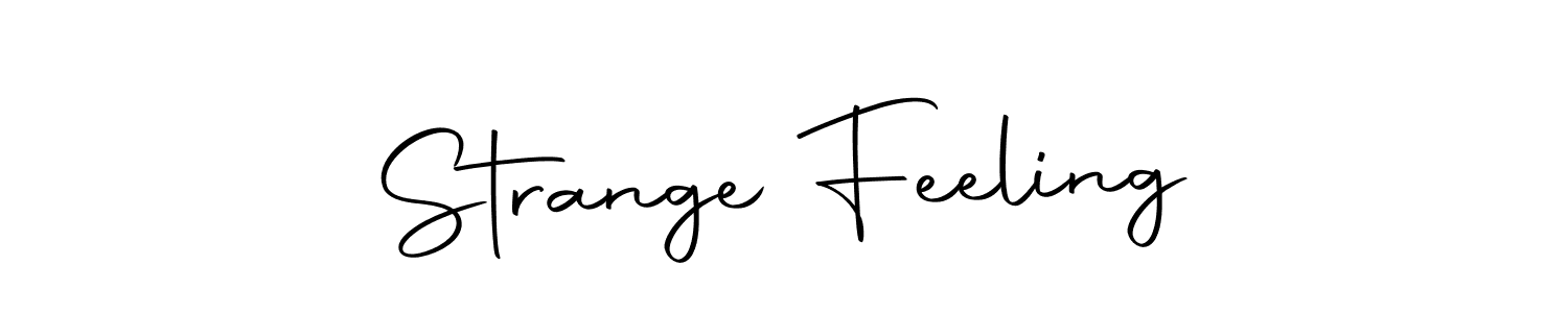 How to make Strange Feeling signature? Autography-DOLnW is a professional autograph style. Create handwritten signature for Strange Feeling name. Strange Feeling signature style 10 images and pictures png