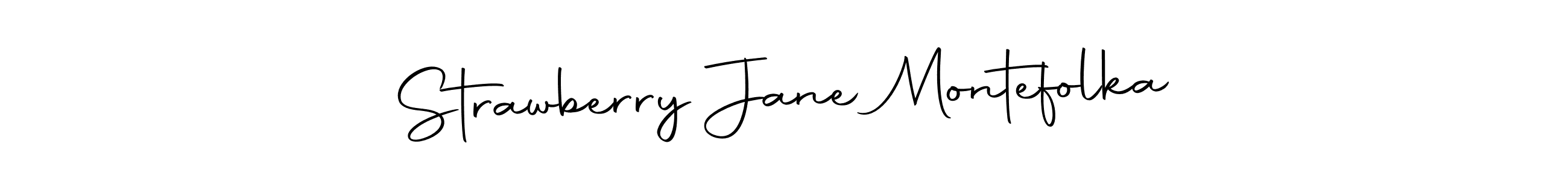 Design your own signature with our free online signature maker. With this signature software, you can create a handwritten (Autography-DOLnW) signature for name Strawberry Jane Montefolka. Strawberry Jane Montefolka signature style 10 images and pictures png