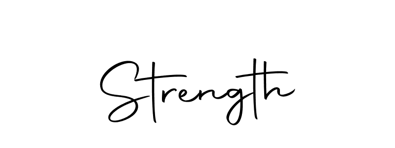 How to make Strength name signature. Use Autography-DOLnW style for creating short signs online. This is the latest handwritten sign. Strength signature style 10 images and pictures png