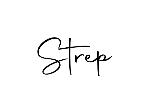 How to make Strep name signature. Use Autography-DOLnW style for creating short signs online. This is the latest handwritten sign. Strep signature style 10 images and pictures png