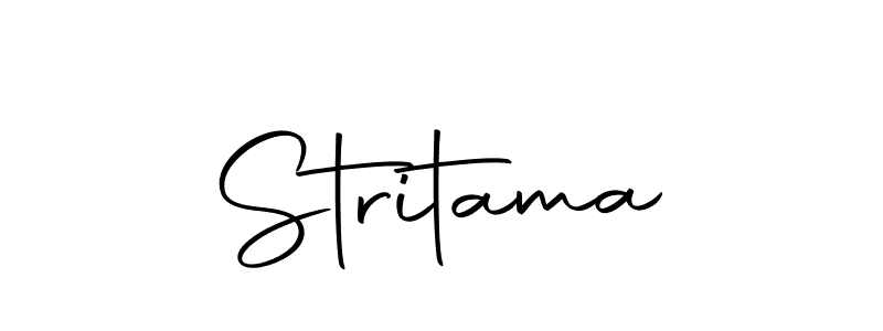 Design your own signature with our free online signature maker. With this signature software, you can create a handwritten (Autography-DOLnW) signature for name Stritama. Stritama signature style 10 images and pictures png