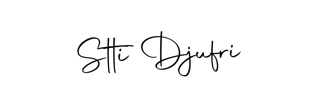 Make a short Stti Djufri signature style. Manage your documents anywhere anytime using Autography-DOLnW. Create and add eSignatures, submit forms, share and send files easily. Stti Djufri signature style 10 images and pictures png