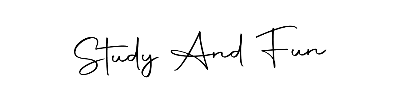 The best way (Autography-DOLnW) to make a short signature is to pick only two or three words in your name. The name Study And Fun include a total of six letters. For converting this name. Study And Fun signature style 10 images and pictures png