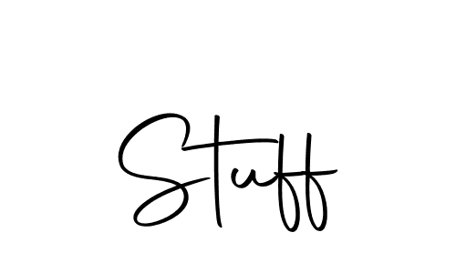 Create a beautiful signature design for name Stuff. With this signature (Autography-DOLnW) fonts, you can make a handwritten signature for free. Stuff signature style 10 images and pictures png