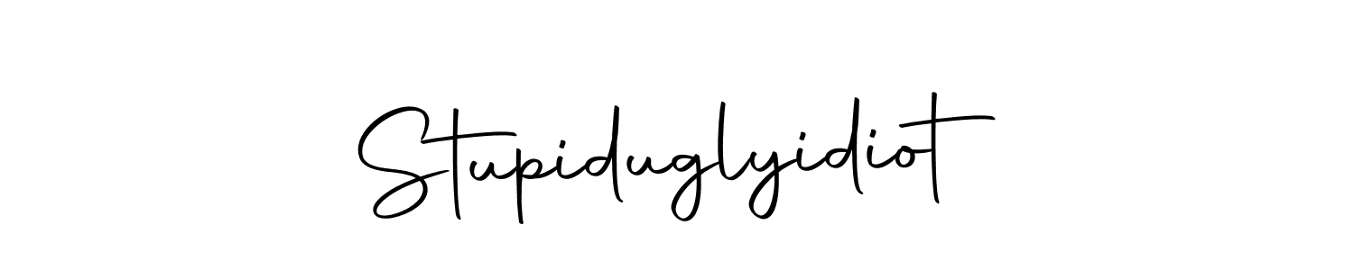 Design your own signature with our free online signature maker. With this signature software, you can create a handwritten (Autography-DOLnW) signature for name Stupiduglyidiot. Stupiduglyidiot signature style 10 images and pictures png