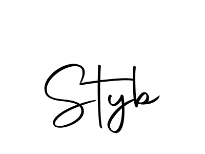 Create a beautiful signature design for name Styb. With this signature (Autography-DOLnW) fonts, you can make a handwritten signature for free. Styb signature style 10 images and pictures png