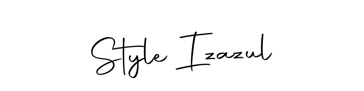 Use a signature maker to create a handwritten signature online. With this signature software, you can design (Autography-DOLnW) your own signature for name Style Izazul. Style Izazul signature style 10 images and pictures png