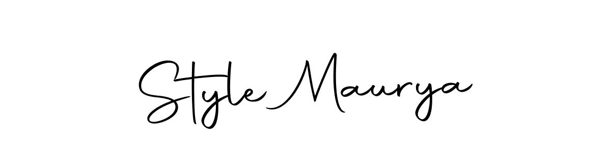 Make a beautiful signature design for name Style Maurya. With this signature (Autography-DOLnW) style, you can create a handwritten signature for free. Style Maurya signature style 10 images and pictures png