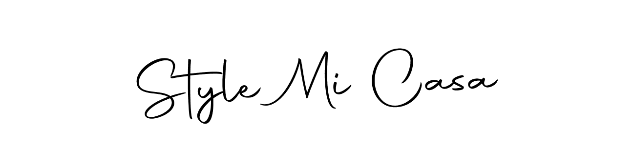 Create a beautiful signature design for name Style Mi Casa. With this signature (Autography-DOLnW) fonts, you can make a handwritten signature for free. Style Mi Casa signature style 10 images and pictures png