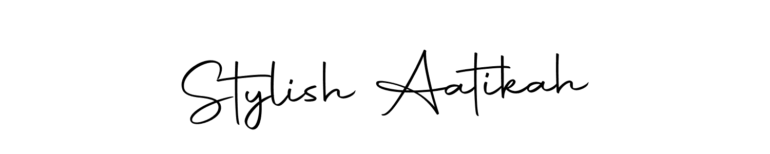 Create a beautiful signature design for name Stylish Aatikah. With this signature (Autography-DOLnW) fonts, you can make a handwritten signature for free. Stylish Aatikah signature style 10 images and pictures png