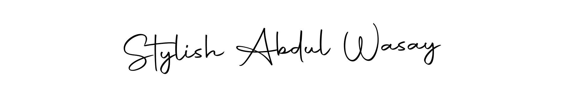 Make a short Stylish Abdul Wasay signature style. Manage your documents anywhere anytime using Autography-DOLnW. Create and add eSignatures, submit forms, share and send files easily. Stylish Abdul Wasay signature style 10 images and pictures png