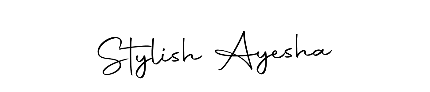 Also we have Stylish Ayesha name is the best signature style. Create professional handwritten signature collection using Autography-DOLnW autograph style. Stylish Ayesha signature style 10 images and pictures png