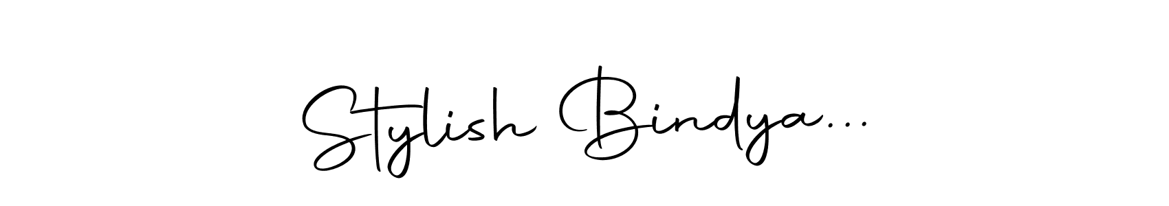 How to make Stylish Bindya... name signature. Use Autography-DOLnW style for creating short signs online. This is the latest handwritten sign. Stylish Bindya... signature style 10 images and pictures png