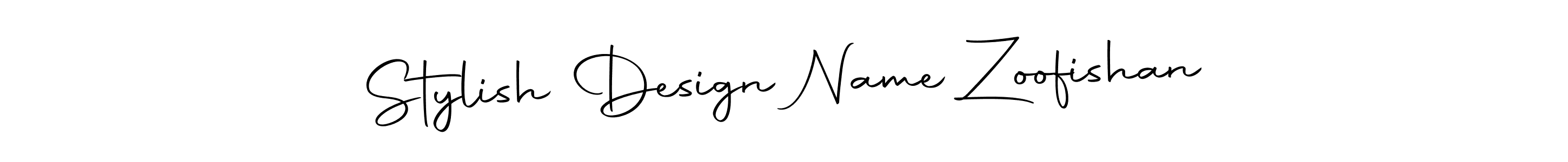 Create a beautiful signature design for name Stylish Design Name Zoofishan. With this signature (Autography-DOLnW) fonts, you can make a handwritten signature for free. Stylish Design Name Zoofishan signature style 10 images and pictures png