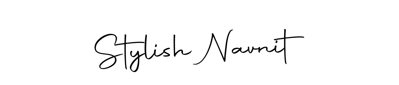 How to make Stylish Navnit name signature. Use Autography-DOLnW style for creating short signs online. This is the latest handwritten sign. Stylish Navnit signature style 10 images and pictures png