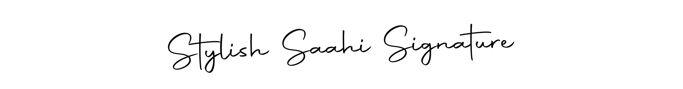 How to make Stylish Saahi Signature name signature. Use Autography-DOLnW style for creating short signs online. This is the latest handwritten sign. Stylish Saahi Signature signature style 10 images and pictures png